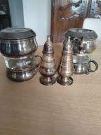 verzilverde koffiefilters  en peper en zout vat, Antiek en Kunst, Ophalen