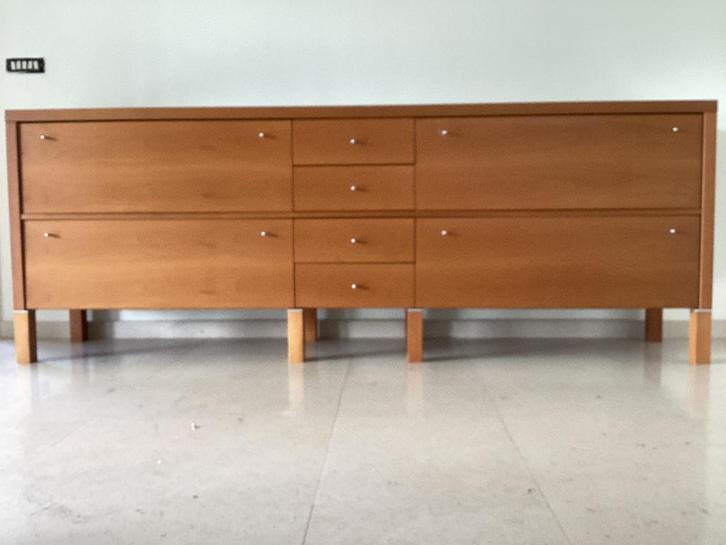 Dressoir modern fineer, Huis en Inrichting, Kasten | Dressoirs, Gebruikt, 200 cm of meer, 25 tot 50 cm, Met lade(s), Met deur(en)