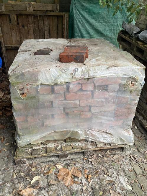 Veldovensteen - Gerecupereerde bakstenen - 600 stuks, Doe-het-zelf en Bouw, Metselstenen, Gebruikt, Bakstenen, Ophalen