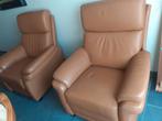 2 hele mooie lederen clubs., Huis en Inrichting, Fauteuils, Ophalen of Verzenden, Zo goed als nieuw, Leer