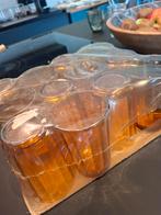 Lot de 12 verres couleur ambrée.  1970. VINTAGE, Enlèvement ou Envoi