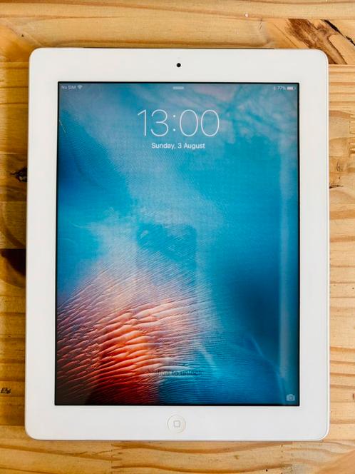 iPad 2 V.9.3.5 16gb, Wit, Sim 3G & Wifi, Werkt Perfect, Computers en Software, Apple iPads, Gebruikt, Apple iPad, Wi-Fi en Mobiel internet