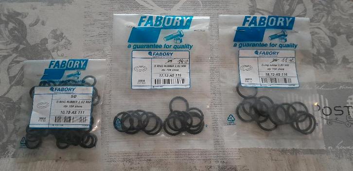 Diverse NBR 70º Shore A Rubber O-ringen dikte 2,62 mm, Doe-het-zelf en Bouw, Gereedschap | Handgereedschap, Nieuw, Ophalen of Verzenden