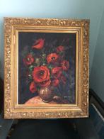 Peinture florale avec cadre original antique, Antiquités & Art, Art | Peinture | Classique, Enlèvement