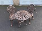 Set de bistrot en fonte, Jardin & Terrasse, Ensembles de jardin, Enlèvement