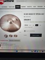 Hi-Hi- hat, 16 " special jazz Agean, Muziek en Instrumenten, Drumstellen en Slagwerk, Ophalen, Zo goed als nieuw