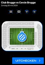 Tickets Club Brugge vs Cercle Brugge GEZOCHT, Tickets & Billets, Sport | Football, Mai, Cartes en vrac