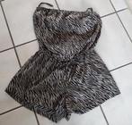 Korte Jumpsuit - Strapless - zwart/beige print - maat 42, Kleding | Dames, Verzenden, Zeeman, Zwart, Maat 42/44 (L)