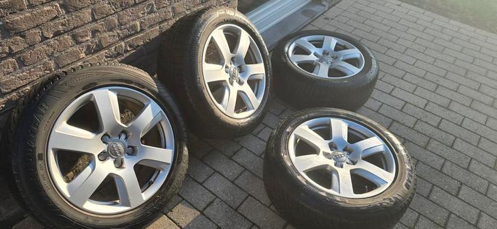 Audi a6 c7 originelen wielen met winterbanden, Auto-onderdelen, Banden en Velgen, Band(en), Winterbanden, Ophalen
