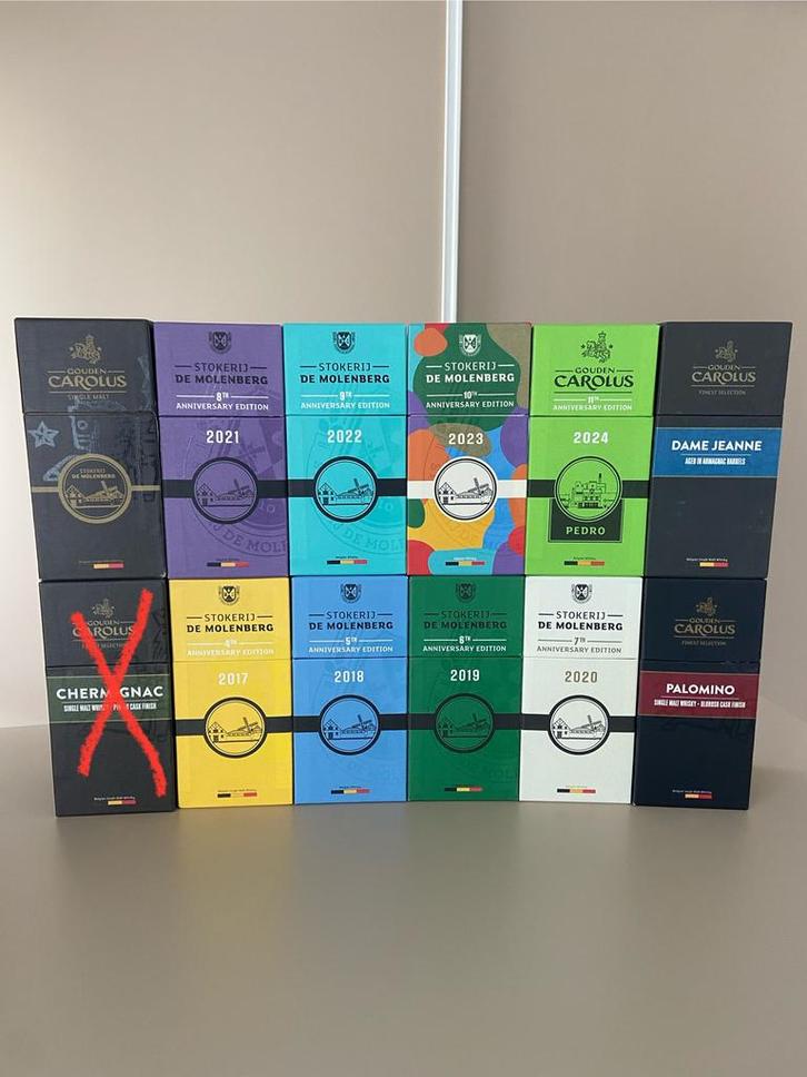 Setje whisky De Molenberg. (11stuks), Verzamelen, Wijnen, Nieuw, Ophalen