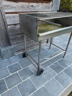 Handgemaakte inox bbq, Jardin & Terrasse, Barbecues au charbon de bois, Enlèvement, Comme neuf