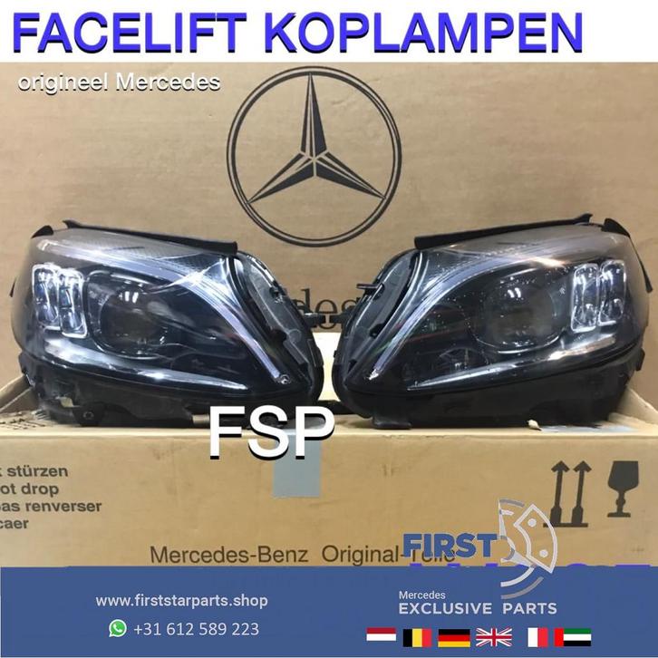 W205 Facelift koplampen Multibeam LED links rechts set Merce, Auto-onderdelen, Verlichting, Mercedes-Benz, Gebruikt, Ophalen of Verzenden