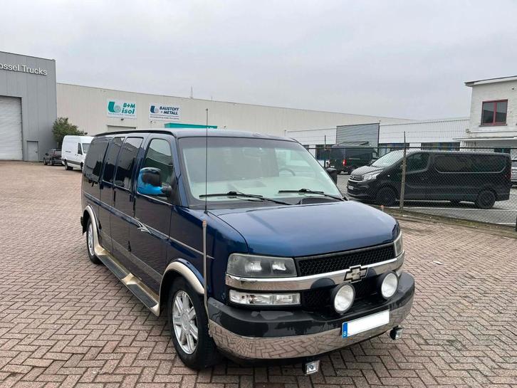 Chevrolet Van Express 5.3i V8 Benzine/LPG CAMPER, Auto's, Bestelwagens en Lichte vracht, Bedrijf, Te koop, ABS, Airbags, Airconditioning