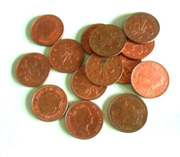 monnaies Anglaises - two pence - années diverses, Enlèvement ou Envoi, Autres pays, Monnaie en vrac