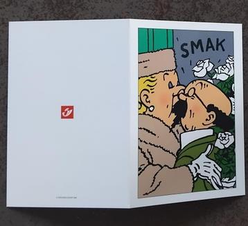 Carte postale double pliante : Hergé : Tintin/Kuifje - carte, Enlèvement ou Envoi