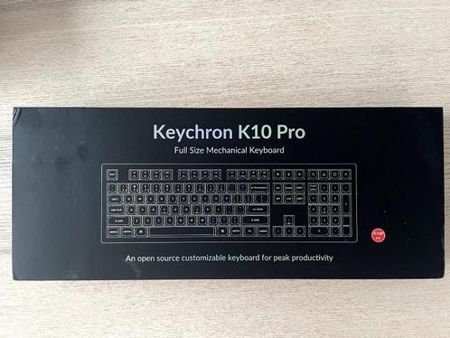 Keychron K10 Pro QMK/VIA met RGB backlight, Computers en Software, Toetsenborden, Nieuw, Qwerty, Draadloos, Ergonomisch, Gaming toetsenbord
