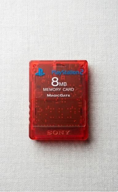 Carte Mémoire Officielle  (PS2) - 8MB - Rouge Translucide, Envoi, Comme neuf, Carte mémoire, PlayStation 2