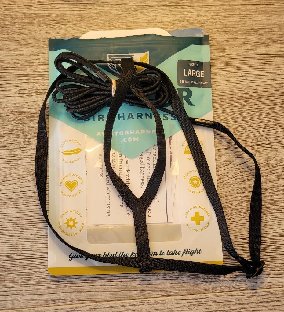 Harnais perroquet Aviator taille L, Animaux & Accessoires, Enlèvement, Neuf, Autres types