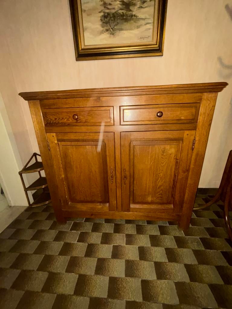 Antiek eiken kast, Antiquités & Art, Antiquités | Meubles | Armoires, Enlèvement