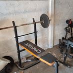 Halterbank met barbell en 2x20kg schijven, Ophalen