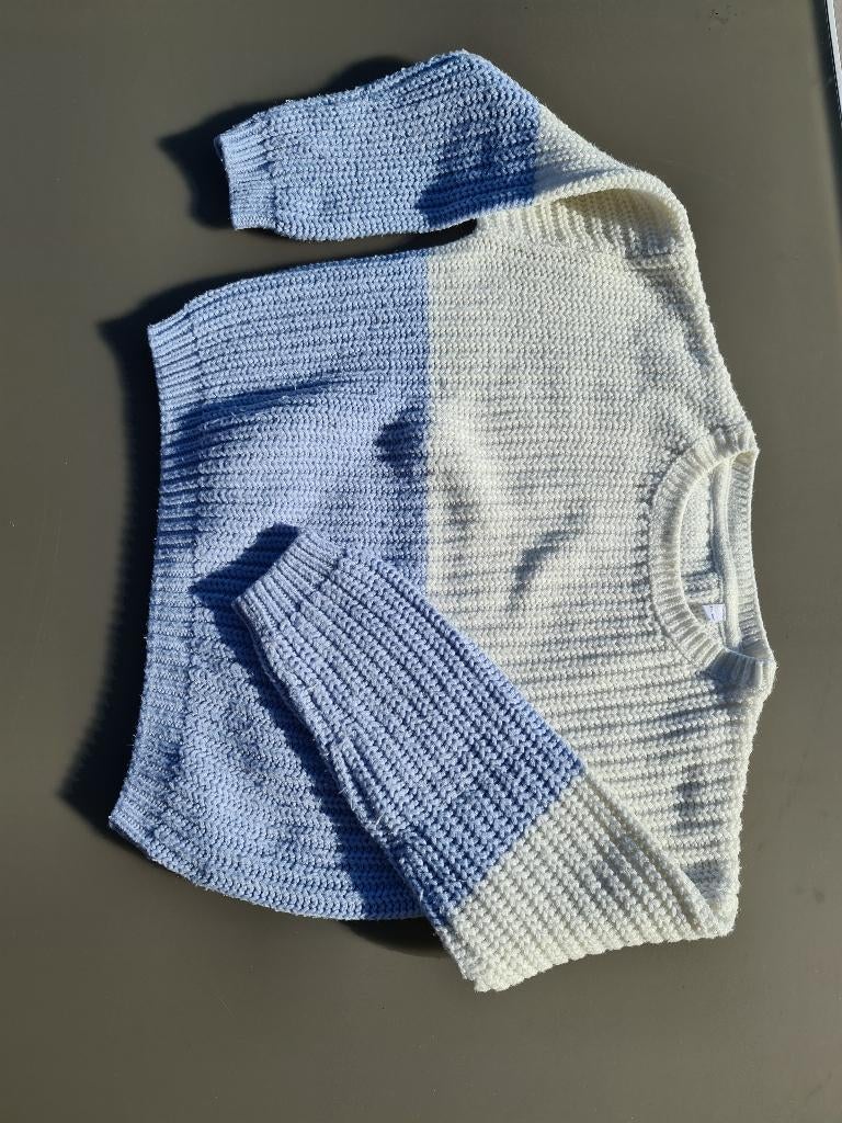 wit-blauwe pull, trui, CA, 122, Enfants & Bébés, Vêtements enfant | Taille 122, Enlèvement, Comme neuf