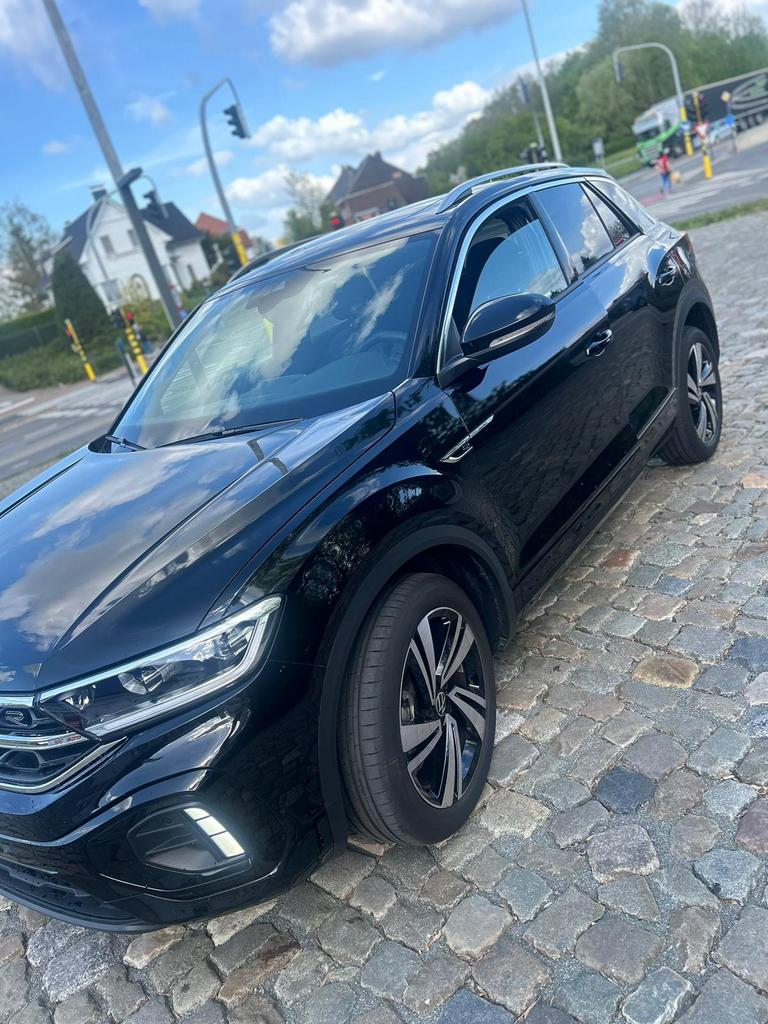 Volkswagen T-Roc, Auto's, Volkswagen, Automaat, Leder en Stof, Zwart, 5 deurs