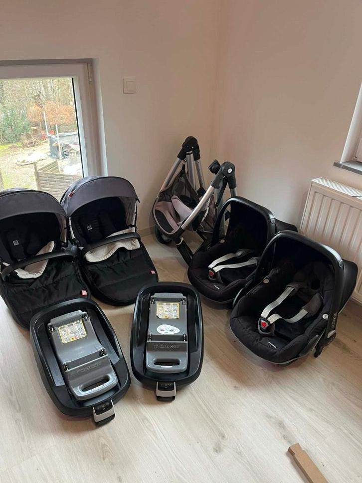 Poussette double Redcastle Evolutwins, Enfants & Bébés, Poussettes & Combinaisons, Utilisé, Poussette, Autres marques, Avec siège auto