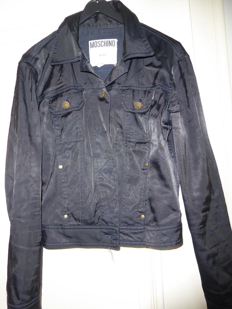 Vestje Moschino Jeans blauw maat M, Maat 38/40 (M), Blauw, Zo goed als nieuw, Jasje