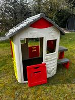 Smoby Speelhuisje met picknicktafel - reuze speelplezier!, Kinderen en Baby's, Ophalen, Gebruikt, Plastic