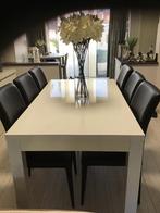 Eettafel met 6 stoelen, Ophalen, Zo goed als nieuw