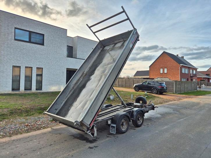 Benne basculante électrique Nugent/ifor Williams 3500 kg, Autos : Divers, Remorques, Enlèvement