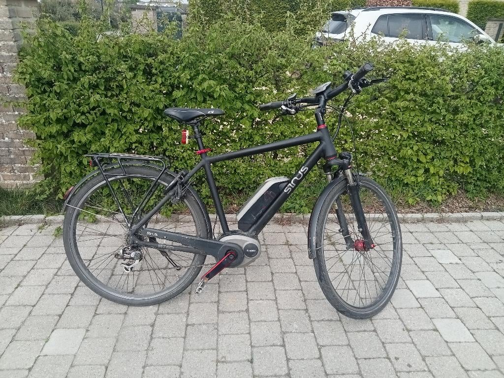 electrische fiets merk Sinus maat 52, Gebruikt, 51 tot 55 cm, 30 tot 50 km per accu, Ophalen