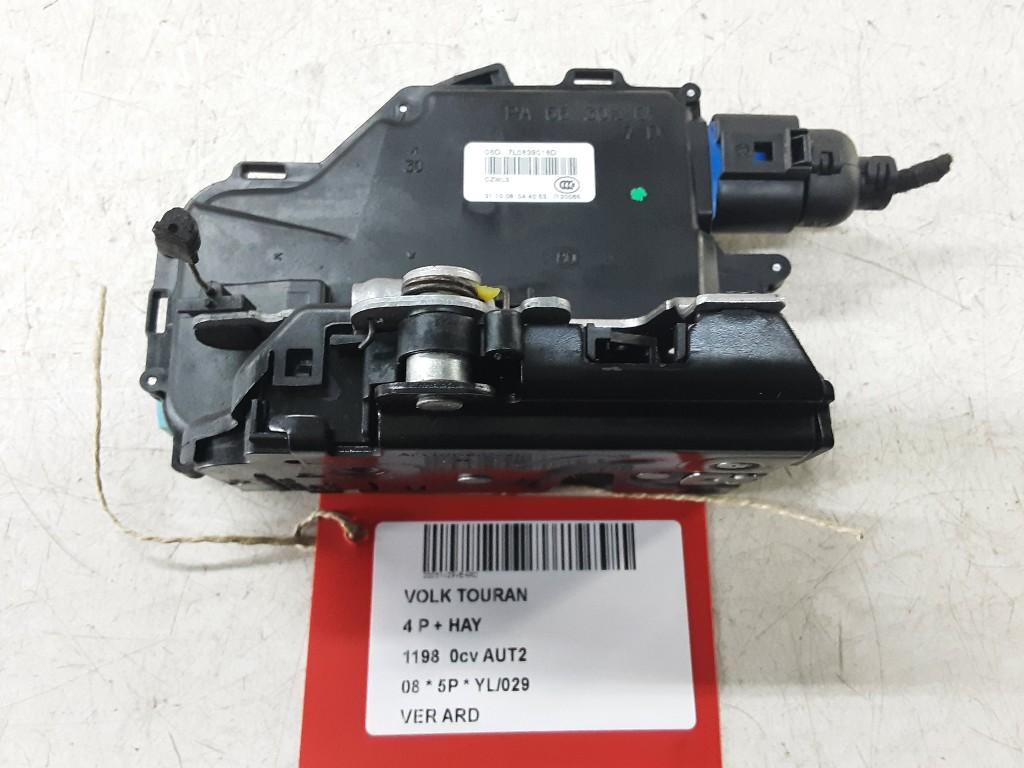 SERRURE DE PORTE ARRIÈRE DROITE Touran (1T1 / T2), Volkswagen, Mevr. I. Hauben, Utilisé, Arrière