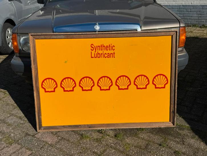 Ancien panneau d'affichage SHELL, Collections, Marques & Objets publicitaires, Utilisé, Panneau publicitaire, Enlèvement