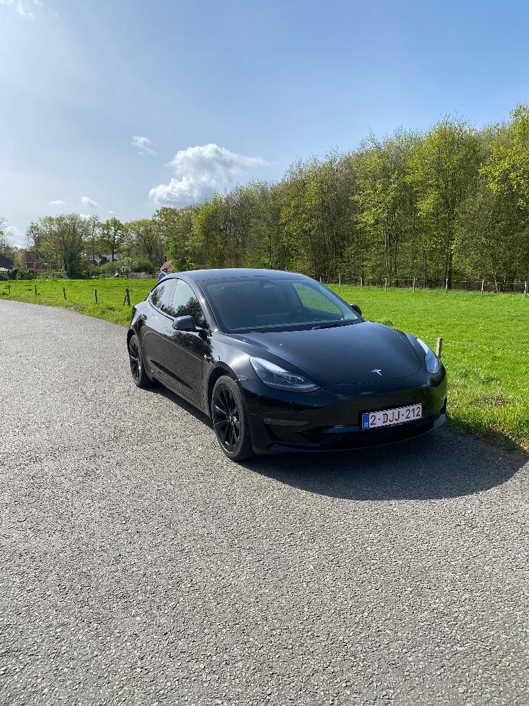 Tesla Model 3 Long Range AWD (78 kWh) 480 Pk – 2022, Auto's, Tesla, Automaat, Zwart, Elektrisch, Berline