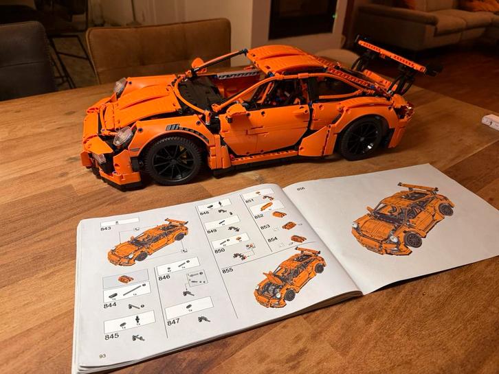Porsche 911 GT3 RS - Volledige Set - Oranje, Enfants & Bébés, Jouets | Duplo & Lego, Neuf, Lego, Ensemble complet, Enlèvement ou Envoi
