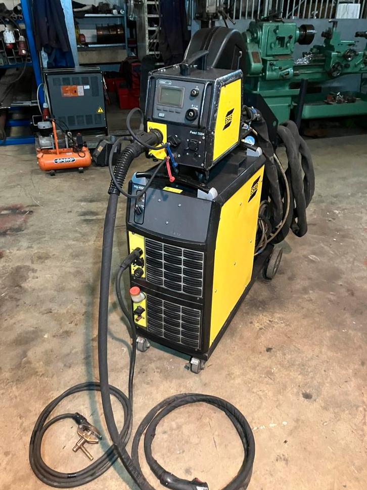 Esab MIG 4000i pulse, Bricolage & Construction, Outillage | Soudeuses, Comme neuf, CO2, 250 ampères, Enlèvement