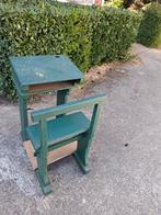 Te koop oude schoolbank, Ophalen