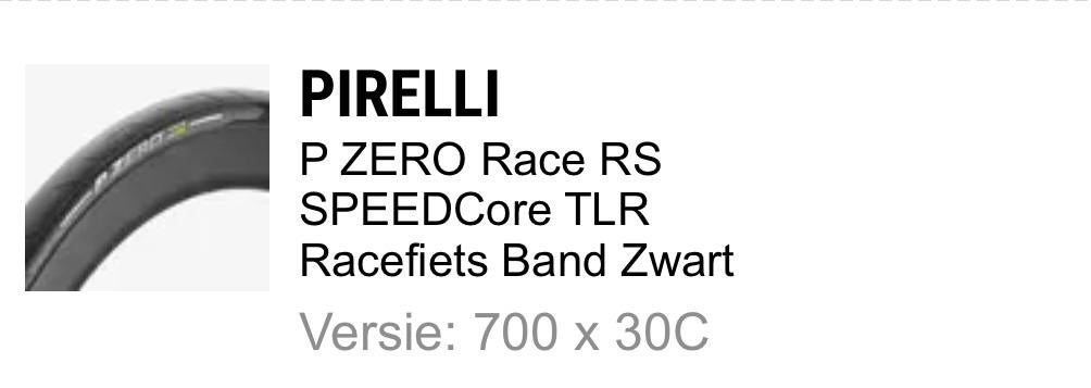 Pirelli P Zero RS TLR, Ophalen, Nieuw, Racefiets, Band