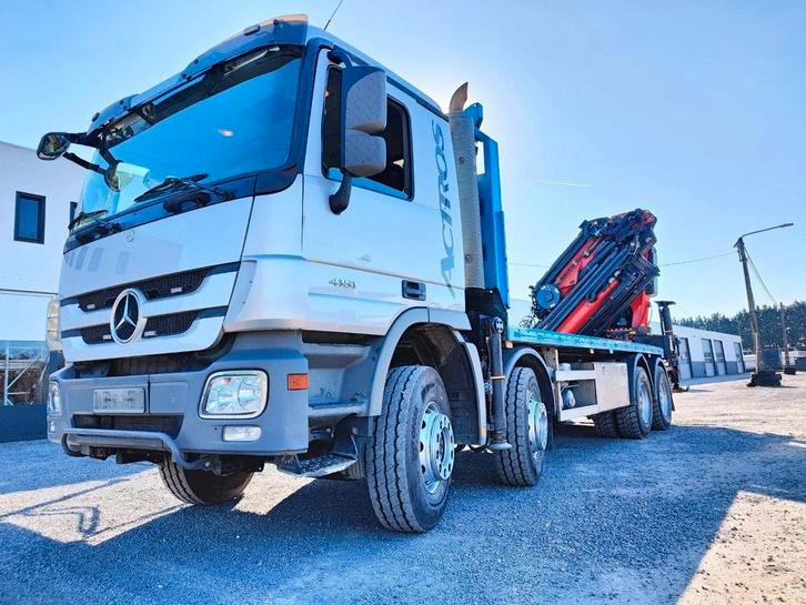 Mercedes-Benz Actros 4151 V8 8x4 Dakdekkerskraan / montagekr, Autos, Camions, Entreprise, Achat, Mercedes-Benz, Diesel, Euro 5