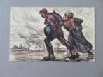 Pierre Paulus Illustrator WO1 1914 -18 La Fuite De Vlucht, Enlèvement ou Envoi, Autres, Photo ou Poster