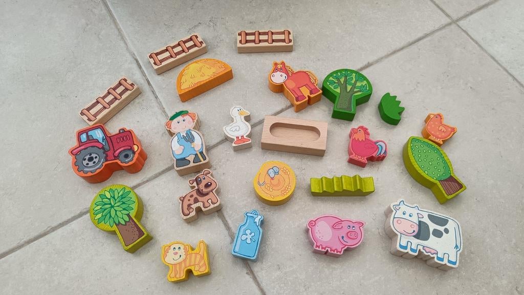 Haba houten boerderijdieren, Ophalen of Verzenden