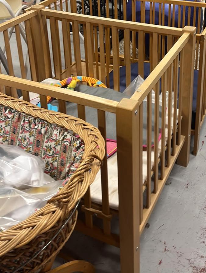 Babybed - kinderbox, Ophalen, Hoogslaper of Stapelbed, Gebruikt, 70 tot 85 cm