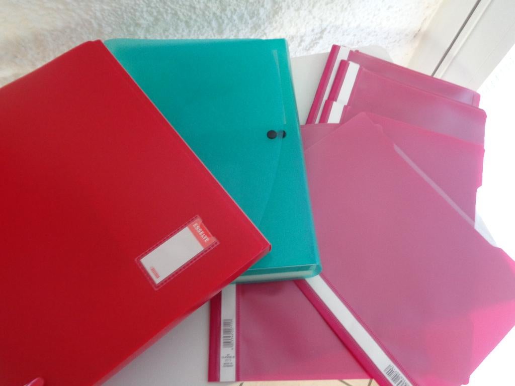 Lot de Classeurs Fardes différents, Divers, Fournitures scolaires, Utilisé, Enlèvement ou Envoi