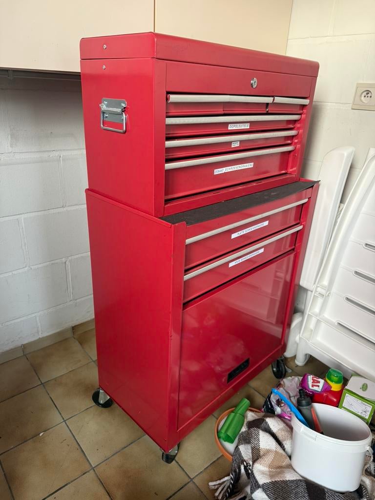 Gereedschapswagen, Ophalen, Gevuld, Zo goed als nieuw