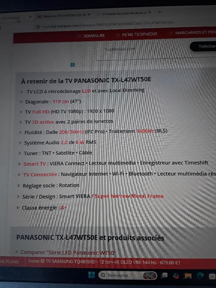 Panasonic Smart Viera televisie, Audio, Tv en Foto, Televisies, Zo goed als nieuw, LED, 100 cm of meer, Full HD (1080p), Panasonic