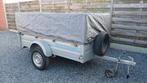 Aanhangwagen [MTM 750kg] met huif en op maatgemaakt zeil, Auto diversen, Aanhangers en Bagagewagens, Ophalen, Zo goed als nieuw
