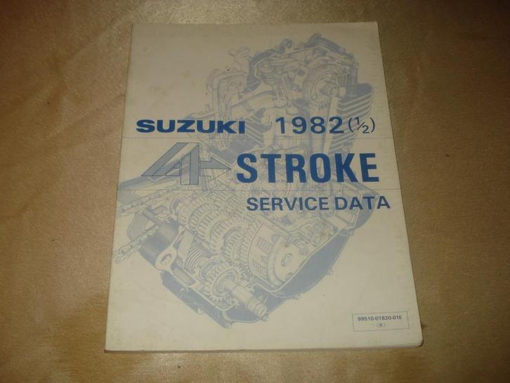 SUZUKI 1982 Stroke Service Data Manual, Motos, Modes d'emploi & Notices d'utilisation, Suzuki, Enlèvement ou Envoi