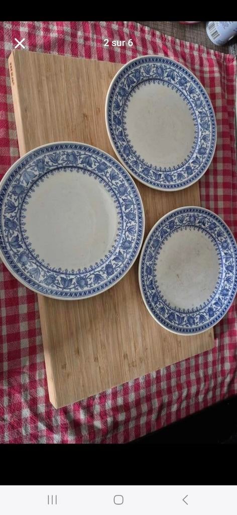 Sarreguemines, modèle Syra. Lot d’assiettes