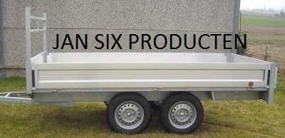 aanhangwagen ongeremd plateau afmetingen bak 3.08 x 1.58 m, Auto diversen, Aanhangers en Bagagewagens, Nieuw, Ophalen